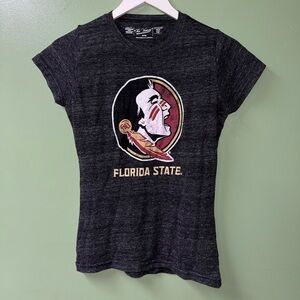 The Victory heather gray Florida State FSU football graphic baby tee size medium